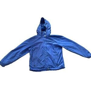 Vintage LL Bean Women’s Rain Jacket Sz S Blue Spring Summer Coat Camping Outdoor